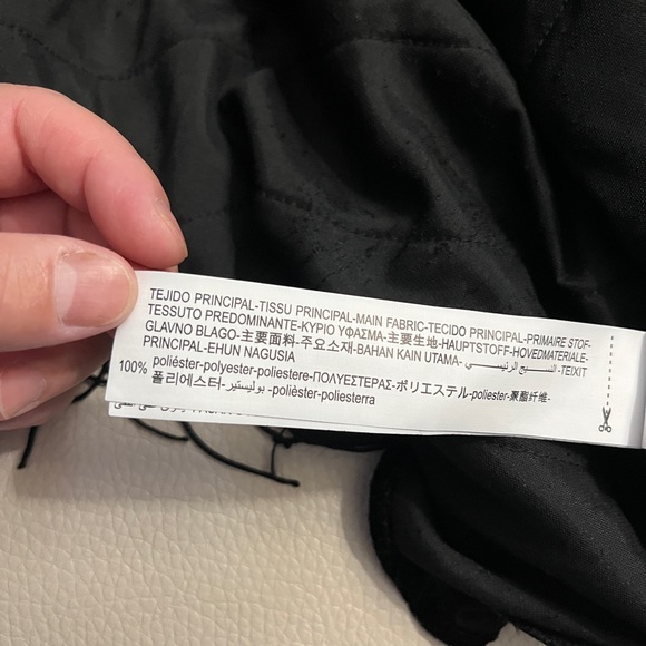 Zara Women’s Velvet Wrap Mini Skirt with Rhinestones & Fringing - Size L - Picture 12 of 12